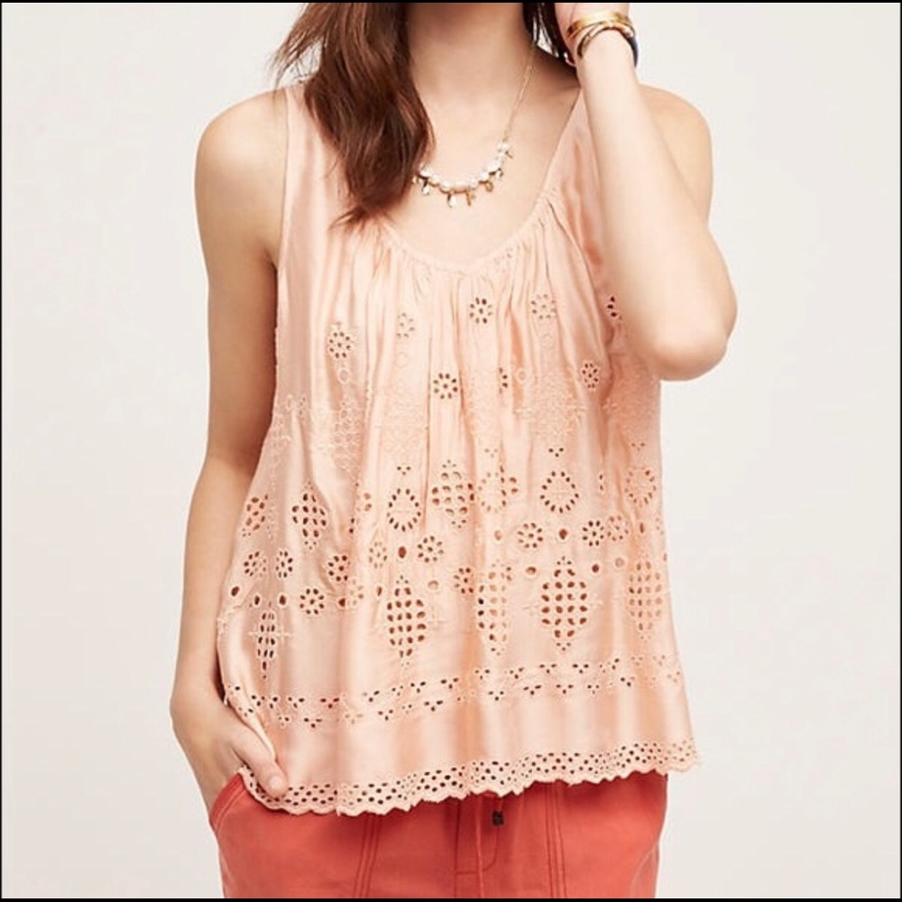 Anthropologie Vanessa Virginia eyelet tank top